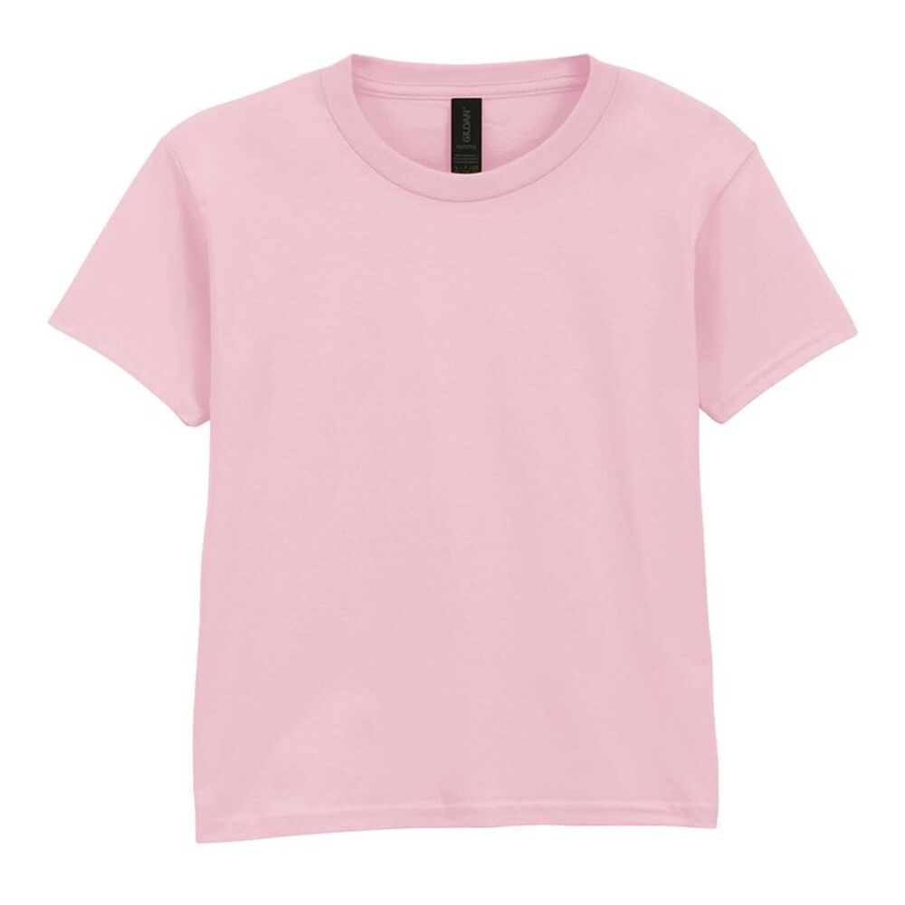Gildan Childrens/Kids Softstyle Plain T-Shirt / Light Pink